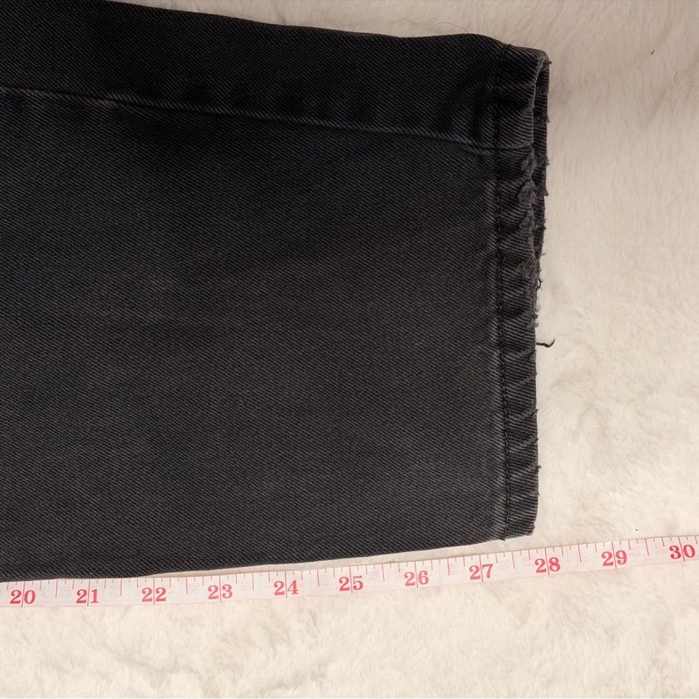 Vintage 90s Brittania Black Faded Relaxed Straight Jeans 34 Grunge Dad - Picture 9 of 9